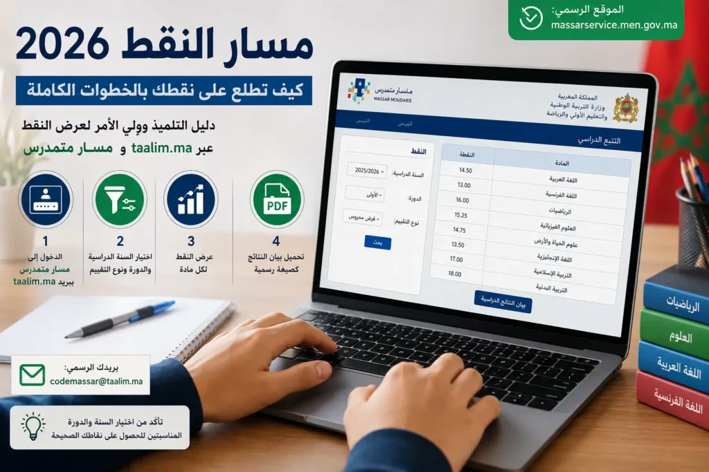 taalim.ma مسار النقط